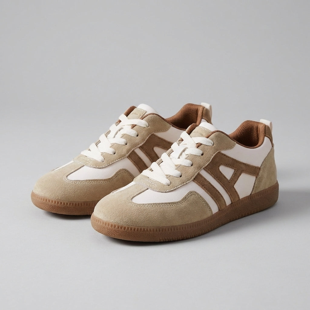 Comfortable Low-Top Sneakers for Women Casual Two-Tone
