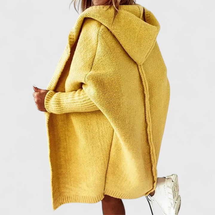 Comfortable Hooded Cardigan for Women Oversized Open-Front