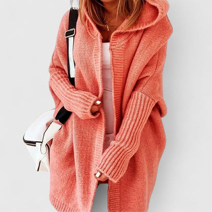Comfortable Hooded Cardigan for Women Oversized Open-Front