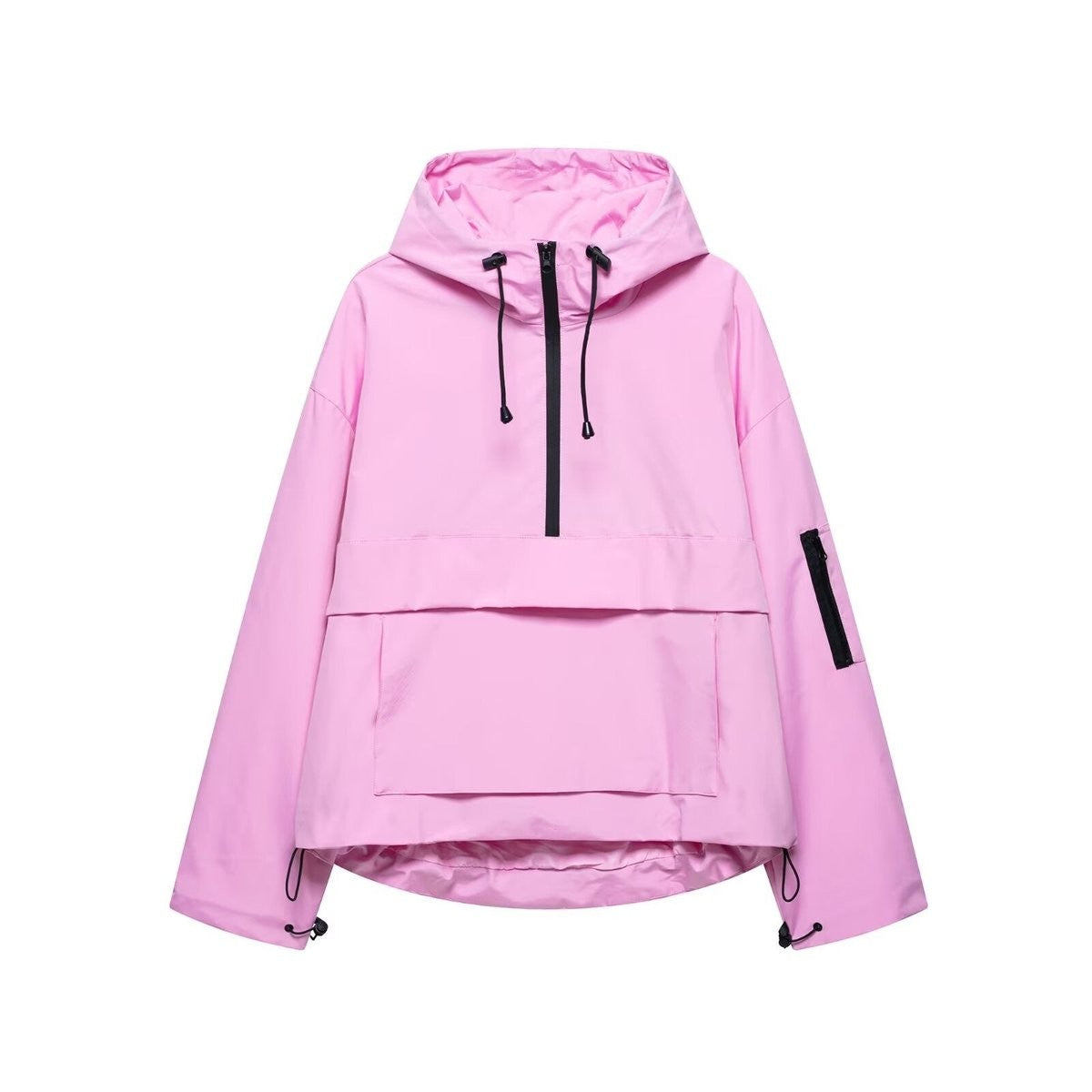 anorak-damen-kapuze-half-zip