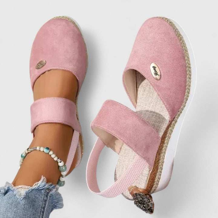 Comfortable Wedge Sandals for Women Slingback Espadrille Platform