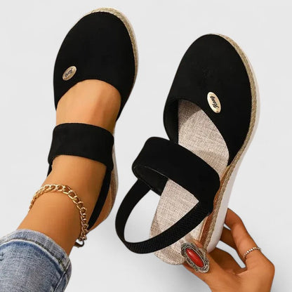 Comfortable Wedge Sandals for Women Slingback Espadrille Platform