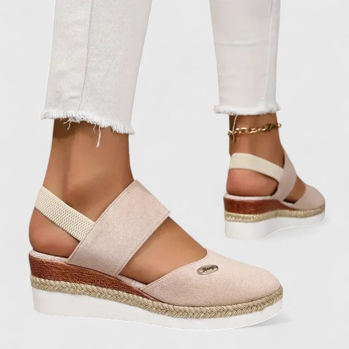 Comfortable Wedge Sandals for Women Slingback Espadrille Platform