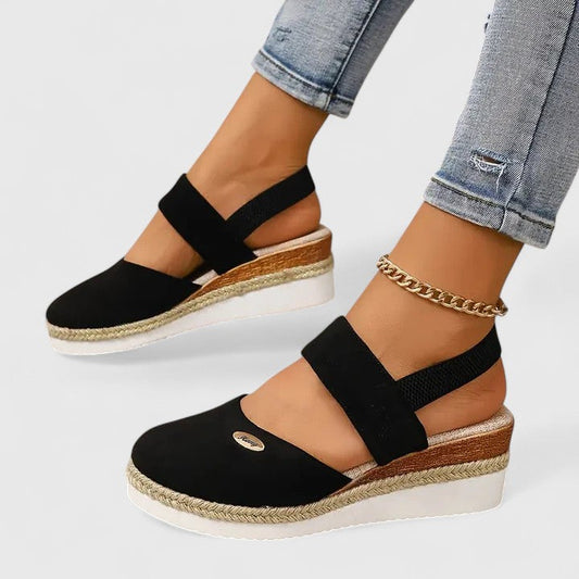 Comfortable Wedge Sandals for Women Slingback Espadrille Platform