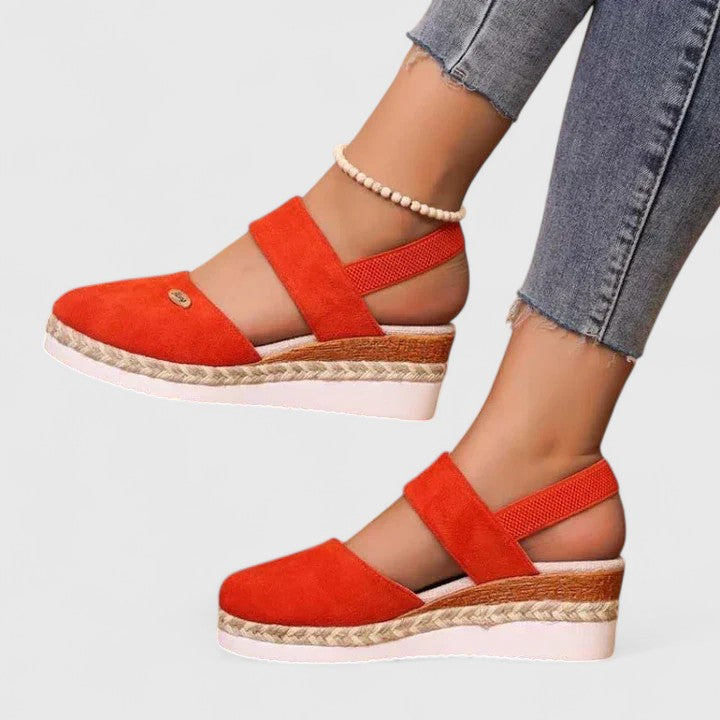 Comfortable Wedge Sandals for Women Slingback Espadrille Platform