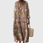 Taupe Floral Print