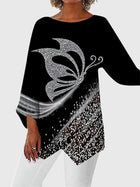 Black Butterfly Print