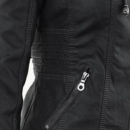 bikerjacke-damen-kapuze-kunstleder