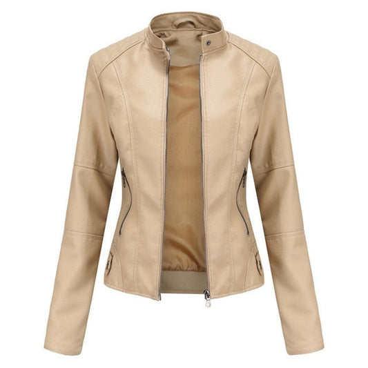 bikerjacke-damen-stehkragen-tailliert