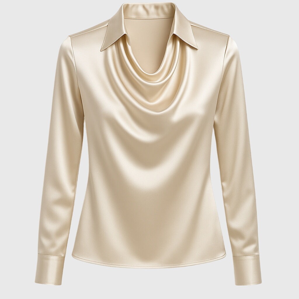 bluse-damen-wasserfallausschnitt-satin