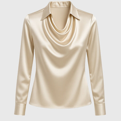 bluse-damen-wasserfallausschnitt-satin