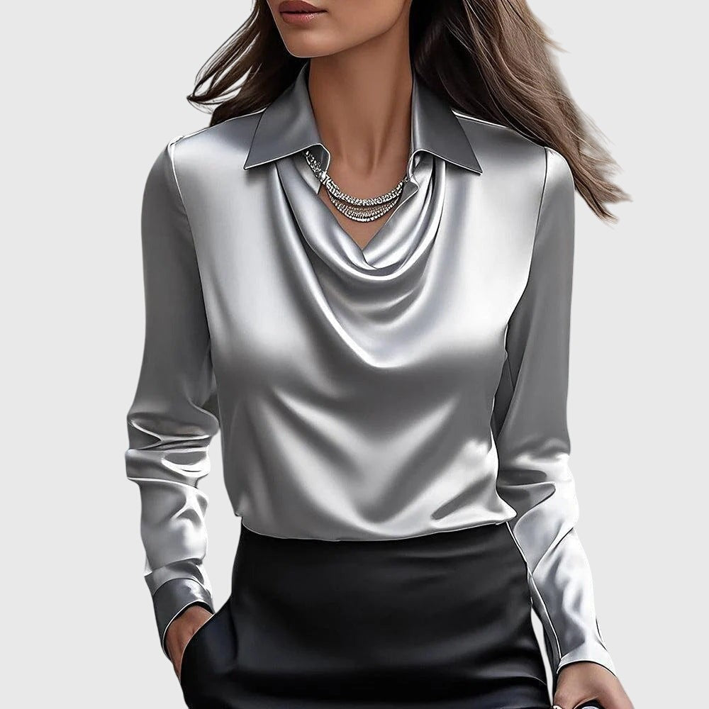 bluse-damen-wasserfallausschnitt-satin