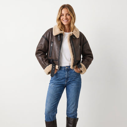 bomberjacke-damen-lammfell-kurz