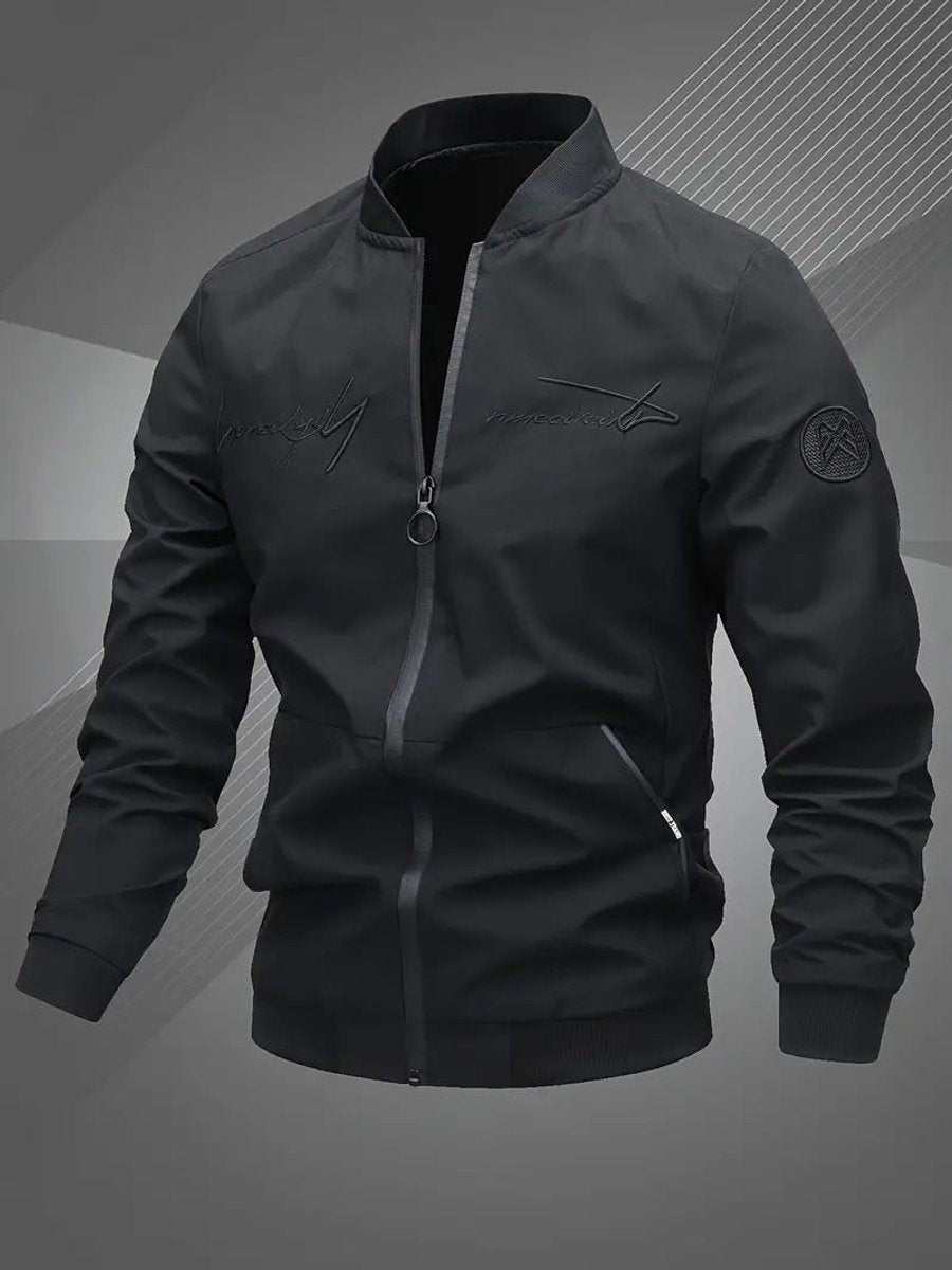 bomberjacke-herren-baseballkragen-reissverschluss