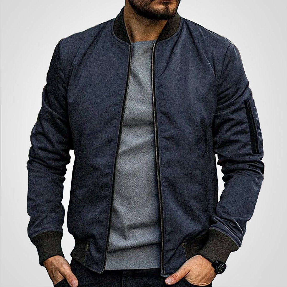 bomberjacke-herren-slim-fit-reissverschluss