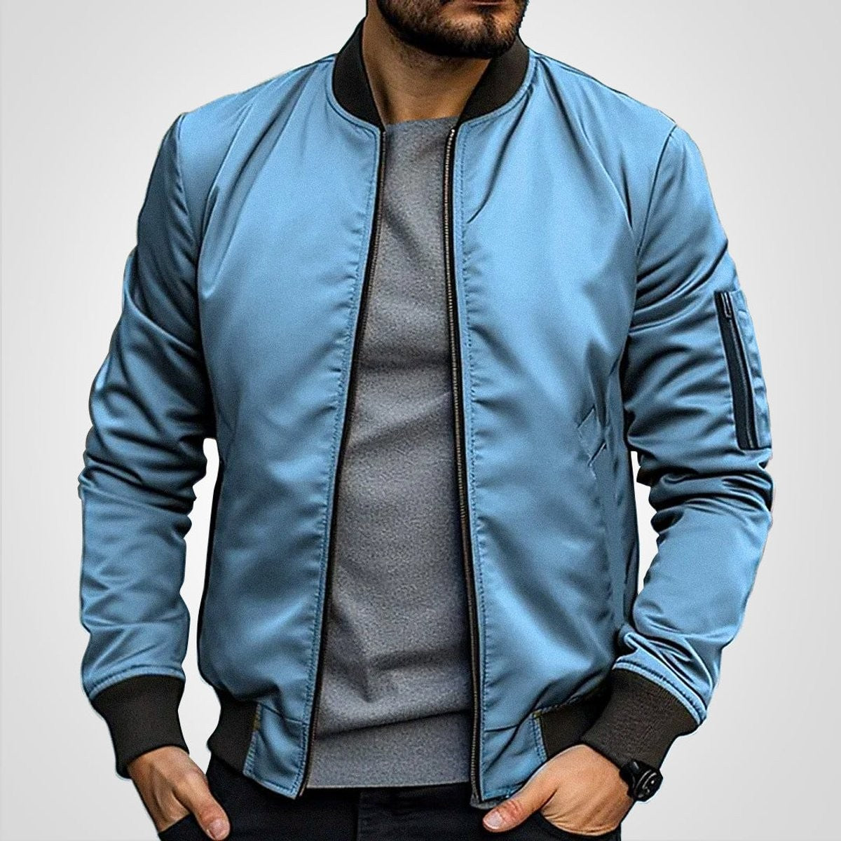 bomberjacke-herren-slim-fit-reissverschluss