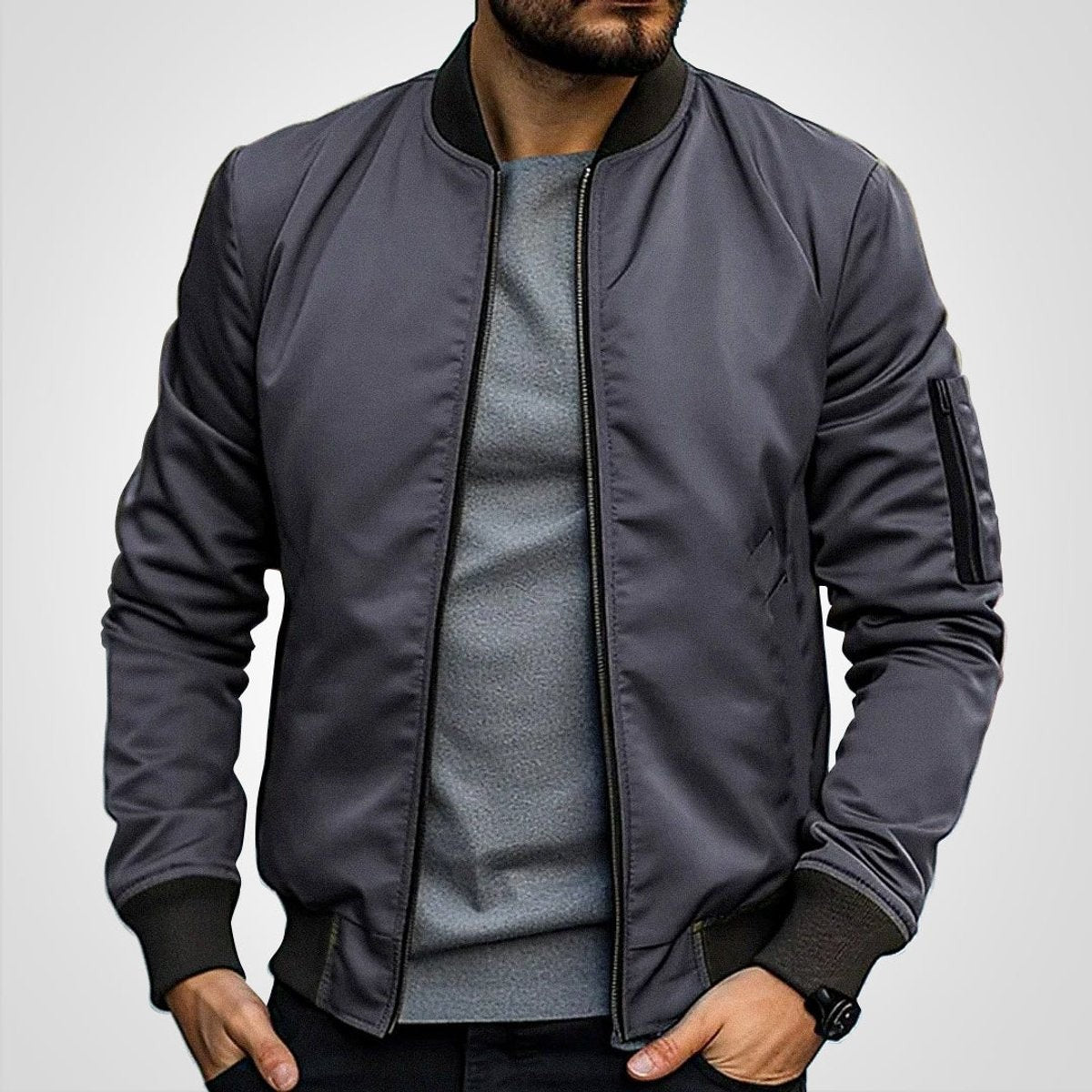 bomberjacke-herren-slim-fit-reissverschluss