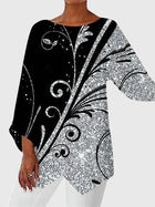 Black Silver Swirl