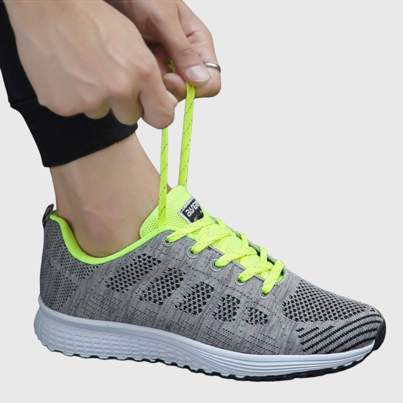 Comfortable Sneakers for Women Lace-Up Knit