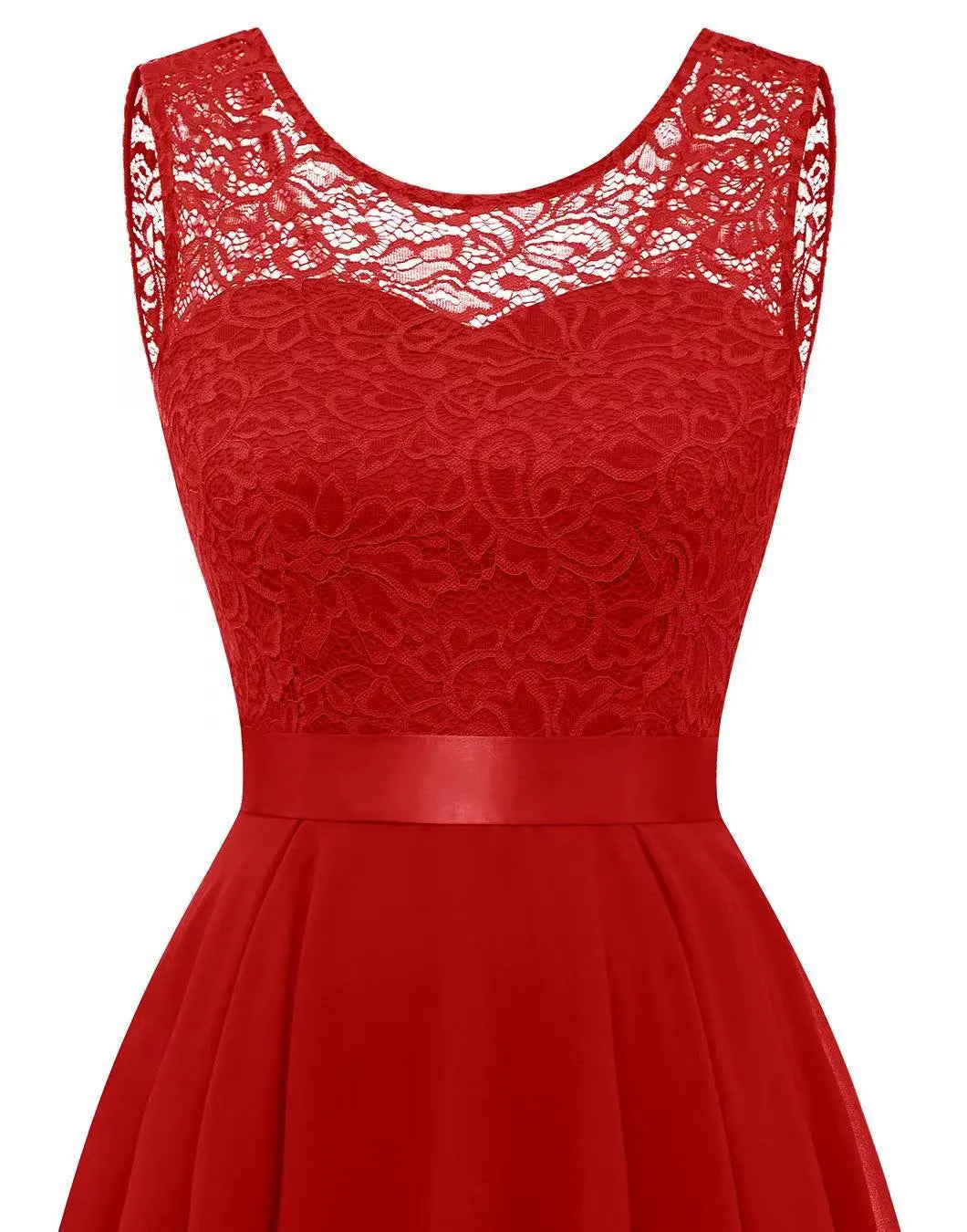 Elegant High-Low Dress for Women Sleeveless
