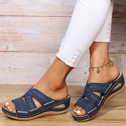 Comfortable Orthopedic Sandals for Women Cutout Adjustable