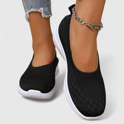 Comfortable Knit Sneakers for Women Slip-On