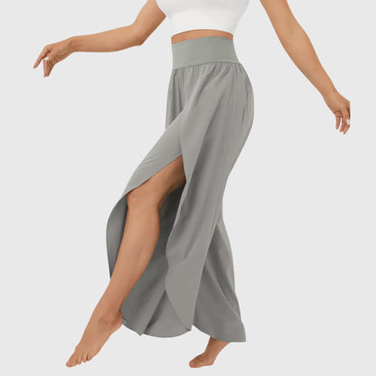 Effortless Wide-Leg Pants for Women High-Waist Side-Slit