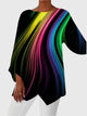 Rainbow Stripe Print / S