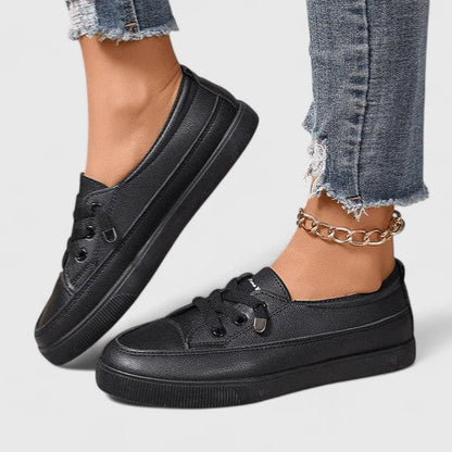 Comfortable Sneakers for Women Canvas Lace-Up Low-Top