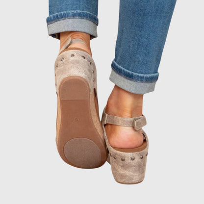 Comfortable Wedge Sandals for Women Cutout Slingback