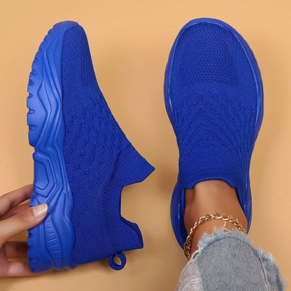 Comfortable Knit Sneakers for Women Slip-On