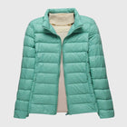 Turquoise Stand up collar