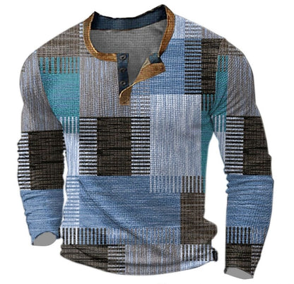 henley-pullover-herren-patchwork-langarm