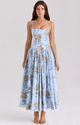 Blue Gold Floral / S