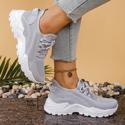 Comfortable Chunky Sneakers for Women Lace-Up
