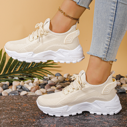 Comfortable Chunky Sneakers for Women Lace-Up
