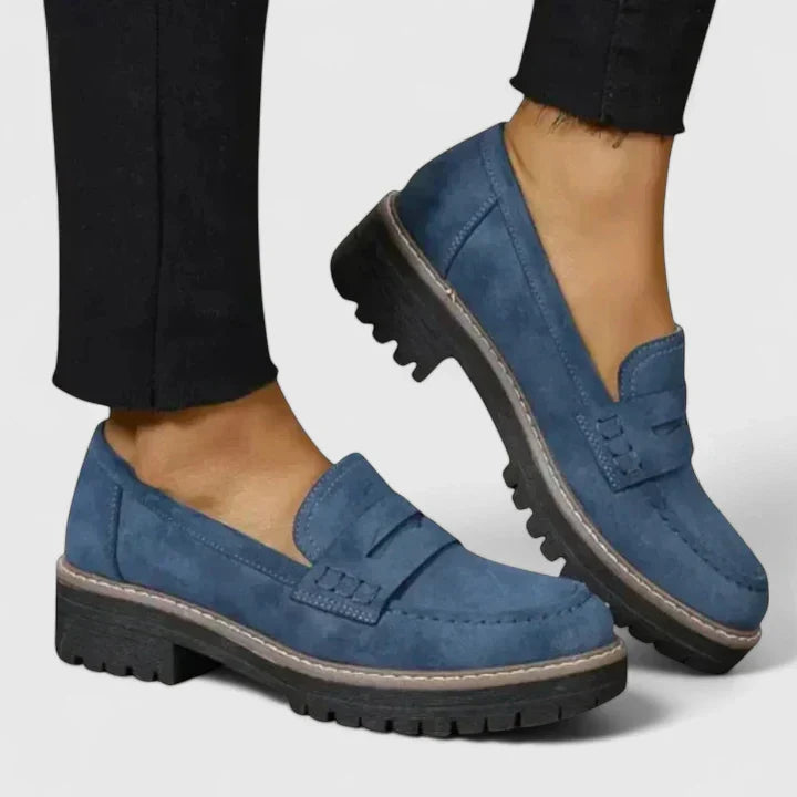 Stylish Loafers for Women Chunky Lug-Sole Penny