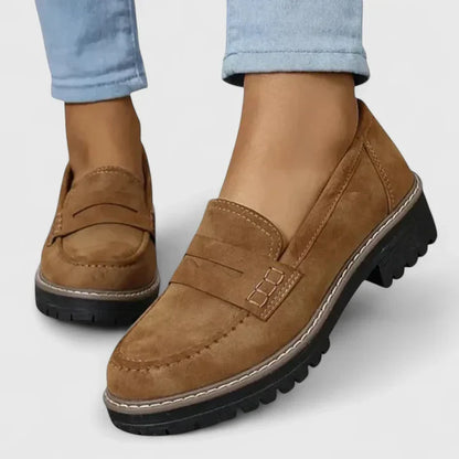 Stylish Loafers for Women Chunky Lug-Sole Penny