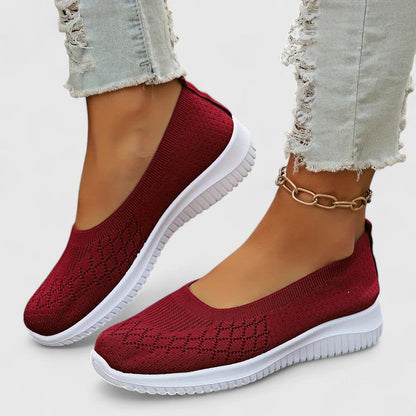Comfortable Knit Sneakers for Women Slip-On