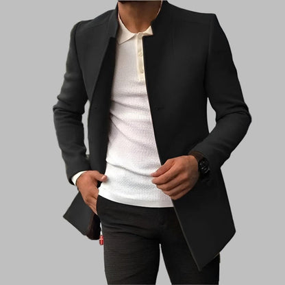 mantel-herren-kragenlos-offene-front