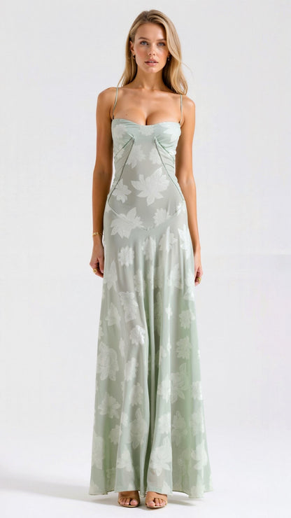 maxikleid-damen-bustier-spaghettitraeger