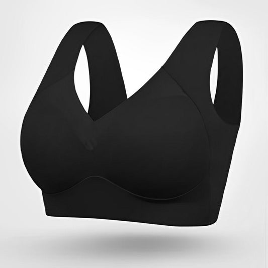 Comfortable Wireless Bra for Women V-Neck Molded-Cup Pull-On