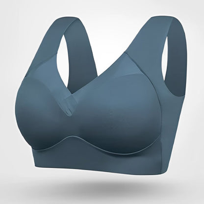 Comfortable Wireless Bra for Women V-Neck Molded-Cup Pull-On