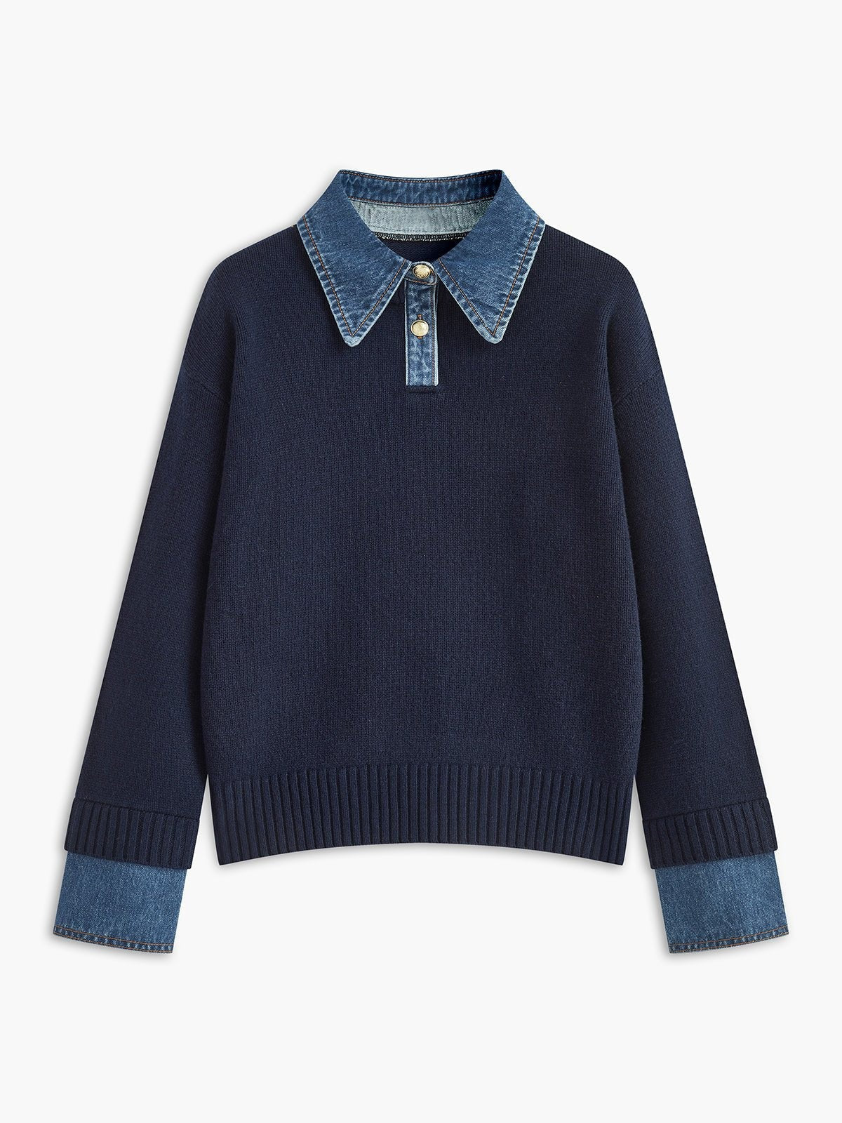 polo-pullover-damen-strick-kragen