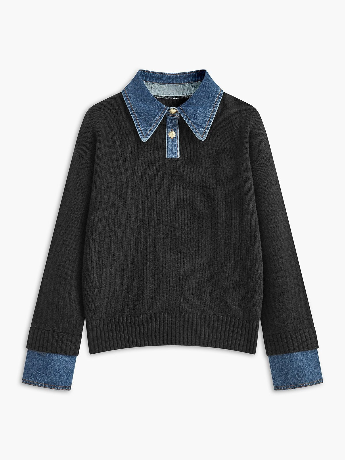 polo-pullover-damen-strick-kragen