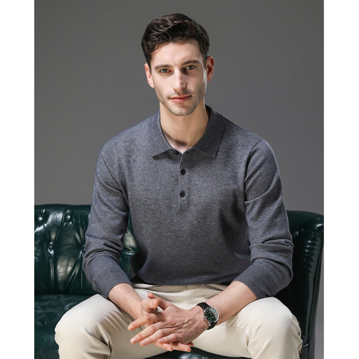 polo-pullover-herren-kaschmir-knopfkragen