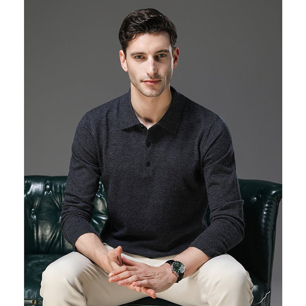 polo-pullover-herren-kaschmir-knopfkragen