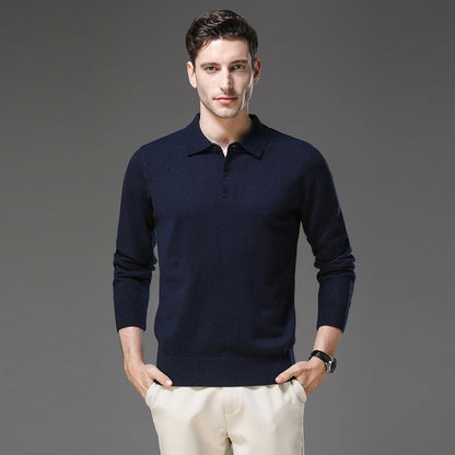 polo-pullover-herren-kaschmir-knopfkragen
