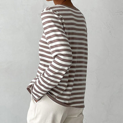 pullover-damen-maritime-streifen-langarm