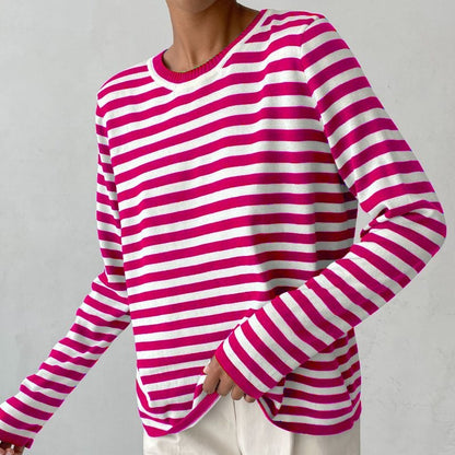 pullover-damen-maritime-streifen-langarm